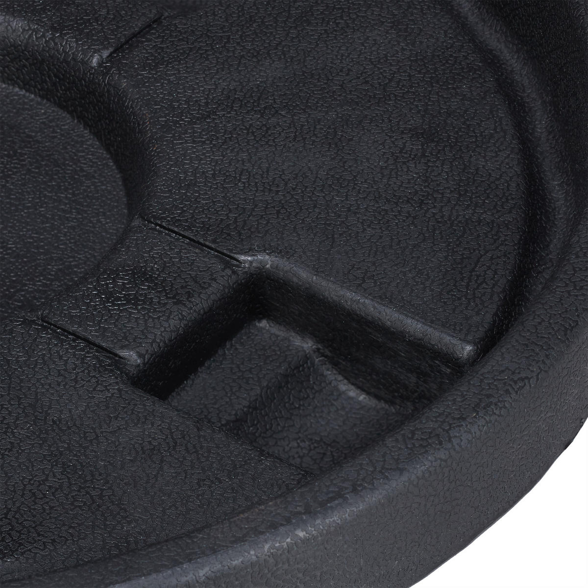 PFLANZENROLLER Schwarz 2er-Set 30 cm - Schwarz, Kunststoff/Metall (30/9.5/30cm) - Relaxdays