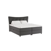BOXBETT Nevada 180 x 200 cm Doppelbett mit hochwertiger Bonell-Matratze und Topper - hellgrau - Hellgrau, Holz (180/200cm) - Homesy