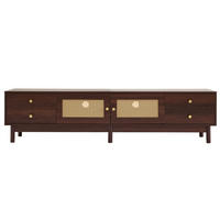 TV-MÖBEL Braun 180/35/44 cm - Braun, Holzwerkstoff/Metall (35/44/180cm) - Urban Meuble