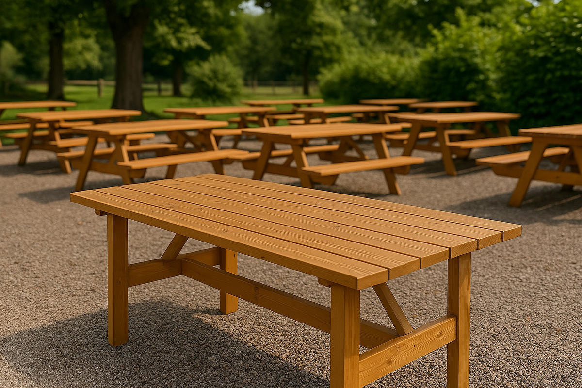 GARTENTISCH Drieburg 72x150cm aus Kiefer massiv - Braun, Holz (72/150/74cm) - TPFGarden
