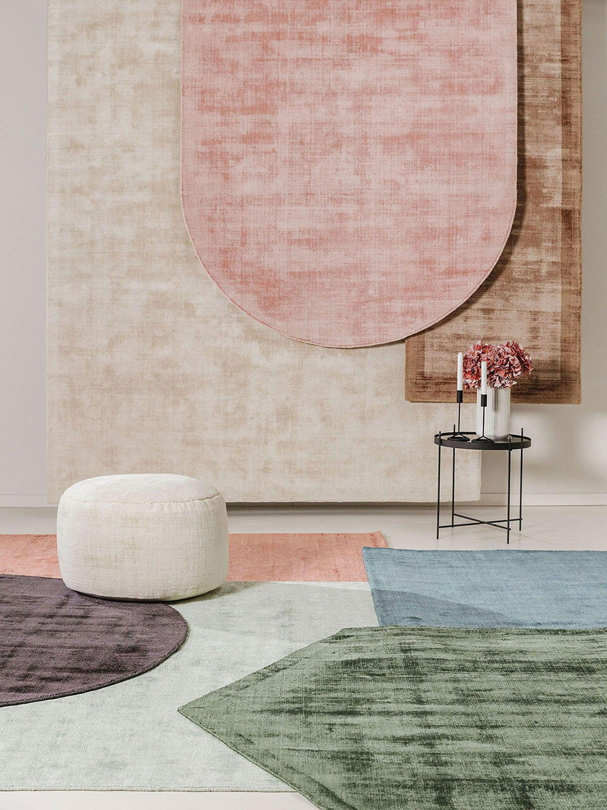 VISKOSETEPPICH OVAL Nova Hellgrau 150x230 cm - Grau, Textil (150/1cm) - KUNSTLOFT