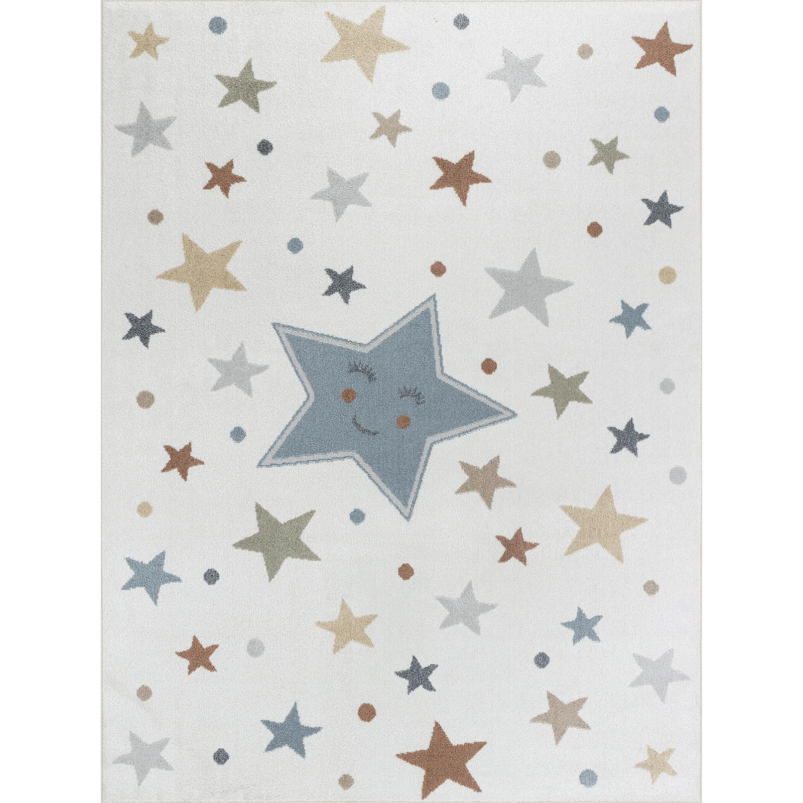 KINDERTEPPICH Maschinenwaschbar 120x170 cm Beige - Beige, Naturmaterialien/Textil (120/170cm) - LIVABLISS