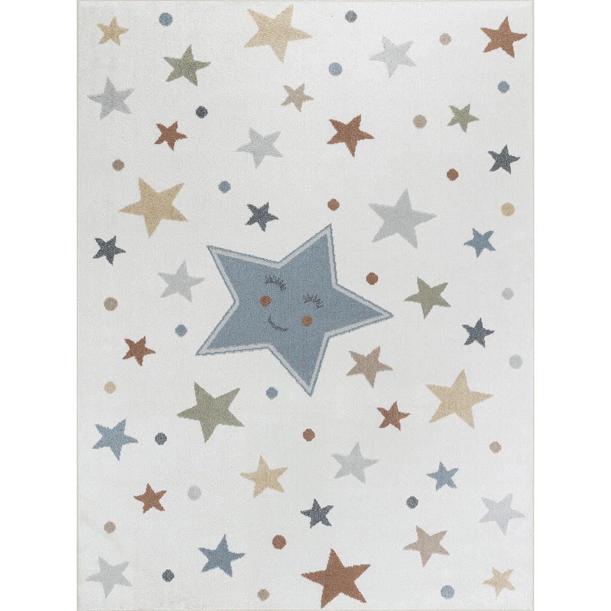 KINDERTEPPICH Maschinenwaschbar 120x170 cm Beige - Beige, Naturmaterialien/Textil (120/170cm) - LIVABLISS