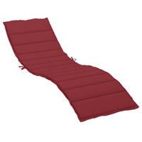 SONNENLIEGEN-AUFLAGE Weinrot 200/60/3 Cm Oxford-Gewebe - Weinrot, Textil (60/3/200cm) - vidaXL