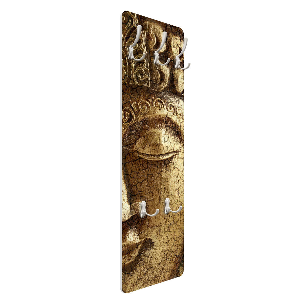 WANDGARDEROBE - Vintage Buddha 34/105 cm - Goldfarben, Holzwerkstoff (34/105/1.6cm) - Bilderwelten