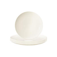FRÜHSTÜCKSTELLER Savona Fine Diamond creme ø 22,6 cm 6er Set - Creme, Keramik (22.6cm) - Seltmann Weiden