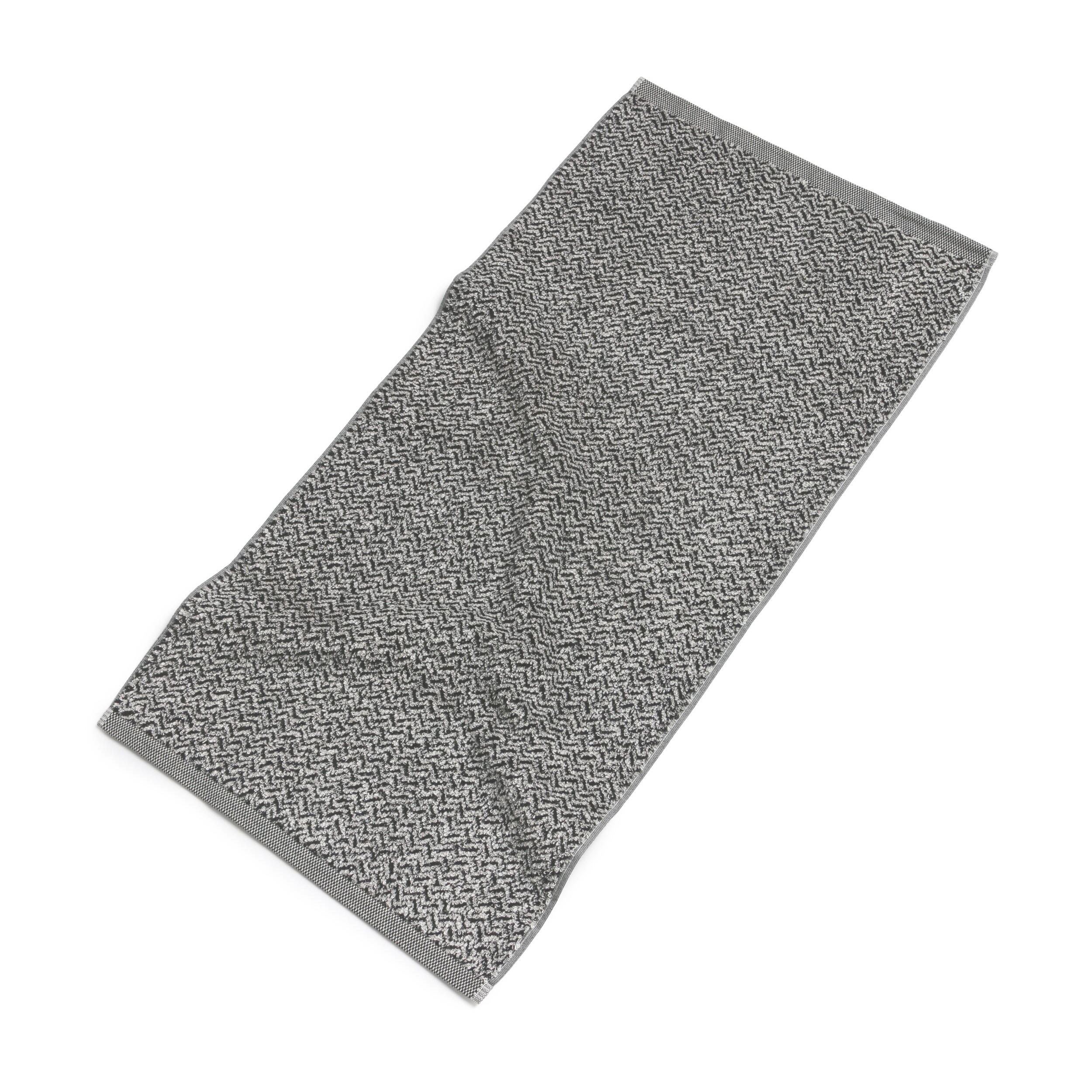 DUSCHTUCH BROOKLYN - Schwarz/Naturfarben, Textil (80/150cm) - MÖVE