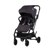 KINDERWAGEN Go Twist schwarz Sitz drehbar PU-Reifen klappbar Federung Korb - Schwarz, Metall (70/55/103cm) - Chipolino