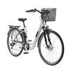 E-BIKE Cityrad Multitalent RC822 Für Damen u. Herren 374,4 Wh Frontmotor 7-Gang-Kettenschaltung 28 Zoll - Weiß, Metall (114.5cm) - Telefunken