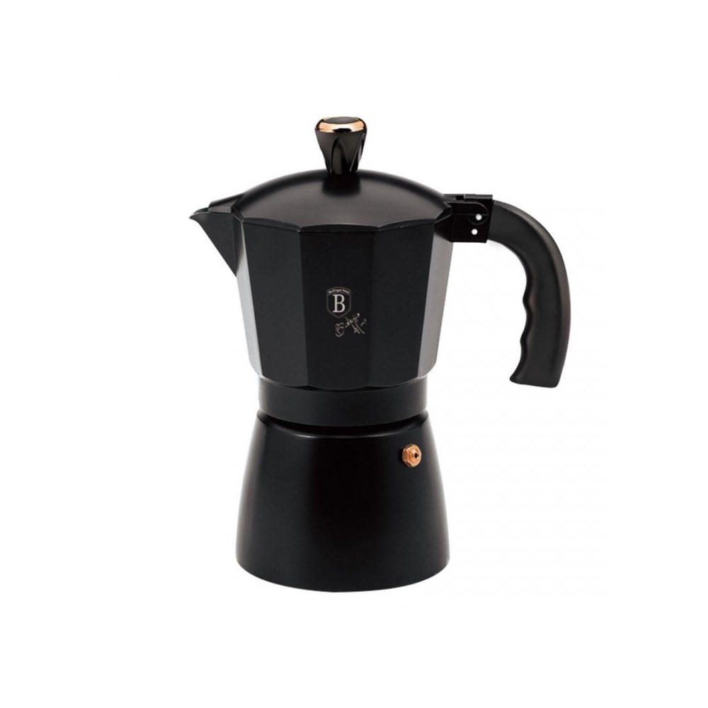 ESPRESSOKOCHER Schwarz 10/7/12 cm 56099 - Schwarz, Metall (7/12/10cm) - Berlinger Haus