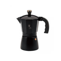 ESPRESSOKOCHER Schwarz 10/7/12 cm 56099 - Schwarz, Metall (7/12/10cm) - Berlinger Haus