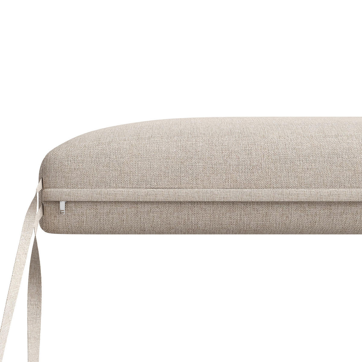 GARTENLOUNGE-SET aus PE-Rattan 178/61/76 cm mit Tisch, waschbaren Kissenbezügen und verstellbaren Füßen, Beige - Beige, Metall - Redom