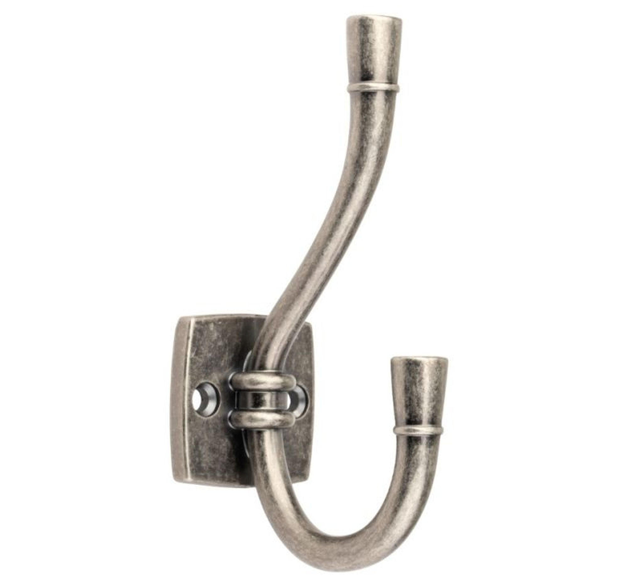 Livingpoint24 Garderobenhaken Silber 4x12x12 cm