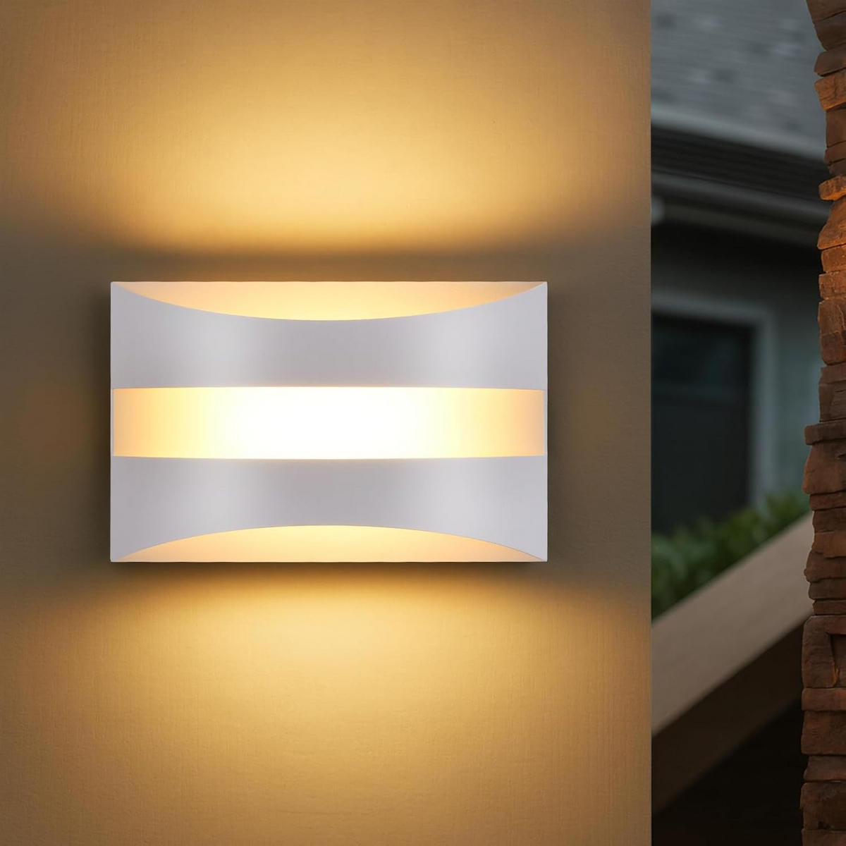LED WANDLEUCHTE BURTON Ⅲ 21/13/8 cm - Weiß, Metall (13/8/21cm) - Nettlife