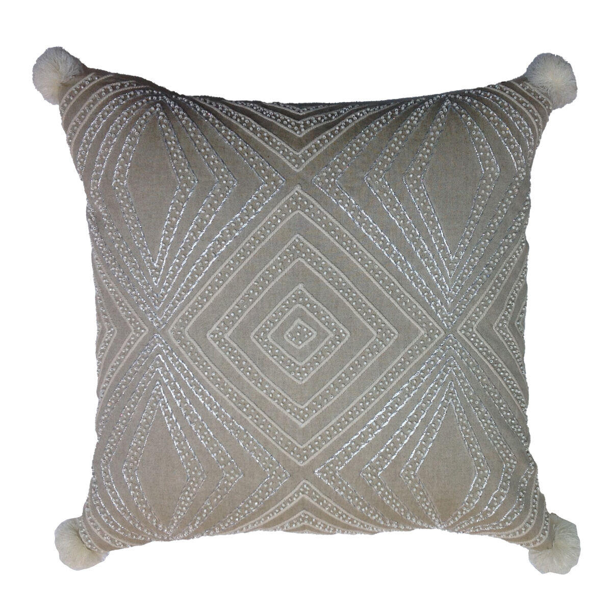 KISSENBEZUG Grau (50 x 1 x 50 cm) - Grau, Textil (50/50cm) - DKD Home Decor