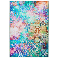 KOBEREC Barevný 160/230 cm Isvanta - různobarevná, textil (160/230cm) - Beliani