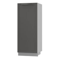 GESCHIRRSCHRANK Kvantum D5D/60/154 Graphit Matt / Grau Matt 60 / 59 / 154cm - Graphitfarben/Grau, Holz/Holzwerkstoff (60/154/59cm) - Feldmann-Wohnen