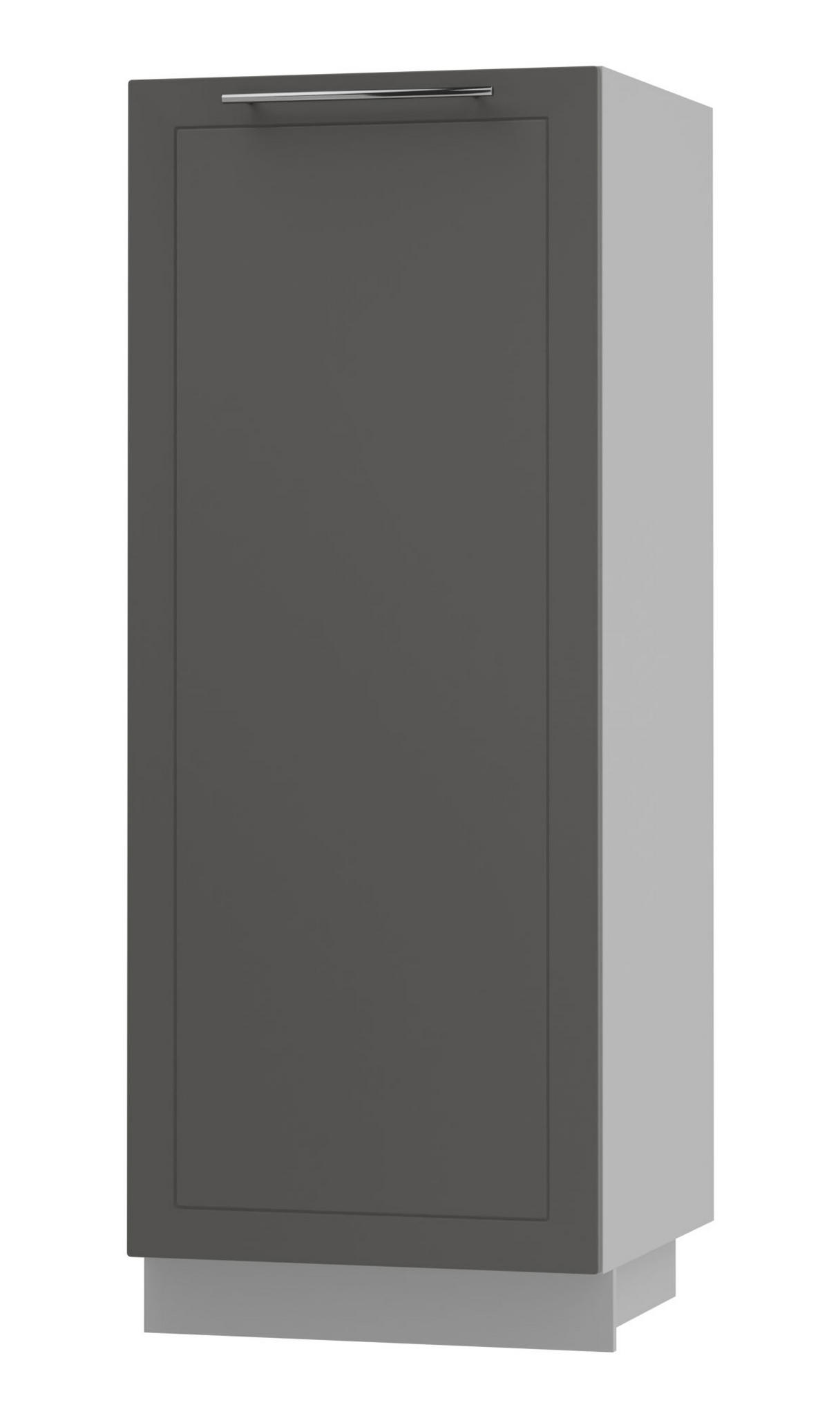 GESCHIRRSCHRANK Kvantum D5D/60/154 Graphit Matt / Grau Matt 60 / 59 / 154cm - Graphitfarben/Grau, Holz/Holzwerkstoff (60/154/59cm) - Feldmann-Wohnen