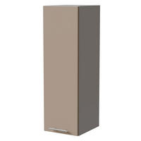 HÄNGESCHRANK Brerra W4/30 Grau / RAL 1019 graubeige Matt 30 / 32,5 / 96cm - Graubraun/Grau, Holz/Holzwerkstoff (30/96/32.5cm) - Feldmann-Wohnen