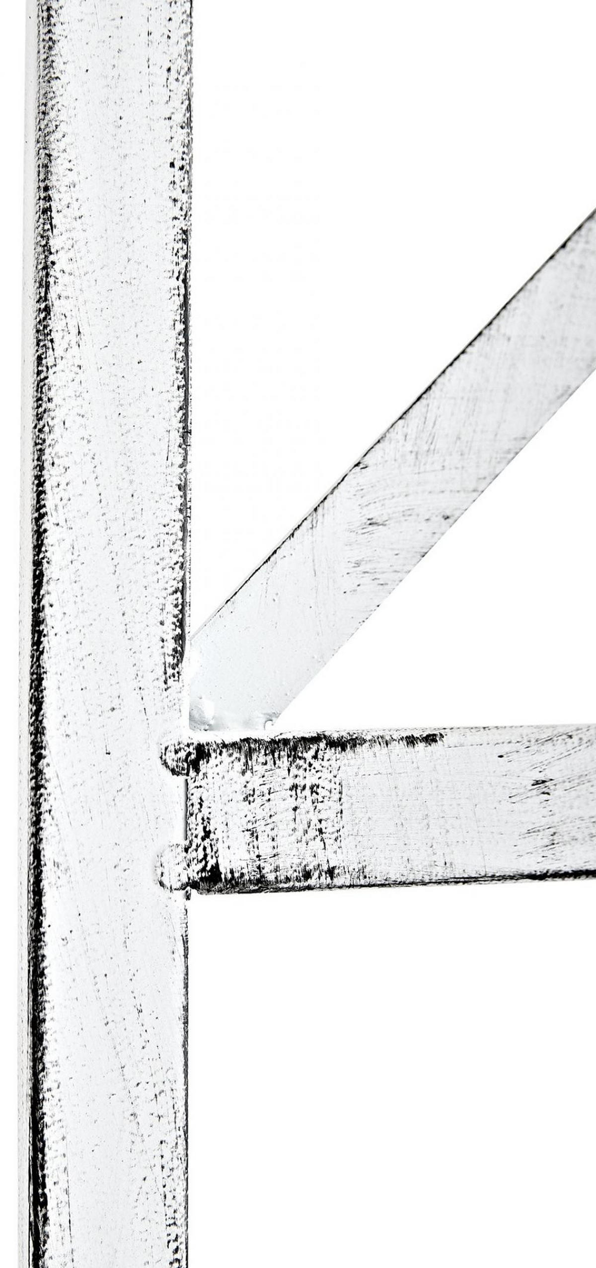RANKGITTER Metall Antik Weiß - Schwarz/Weiß, Metall (40/198/2cm) - CLP