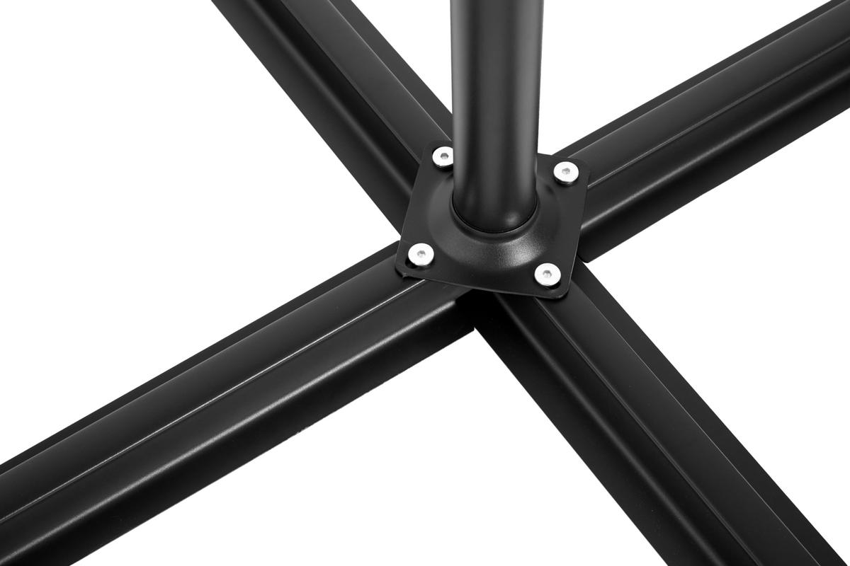 SONNENSCHIRM Rechteckiger Doppelseitig Navy Blue 4,5 m - Blau, Metall (294/294cm) - ComfortXL