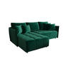 ECKSOFA Onil mit Schlaffunktion - Dunkelgrün, Textil (242/190cm) - SIMKAM Furniture