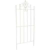 RANKGITTER Heike 86x2x170cm Metall Antik-Creme Rankhilfe - Creme, Metall (86/170/2cm) - DELUKE