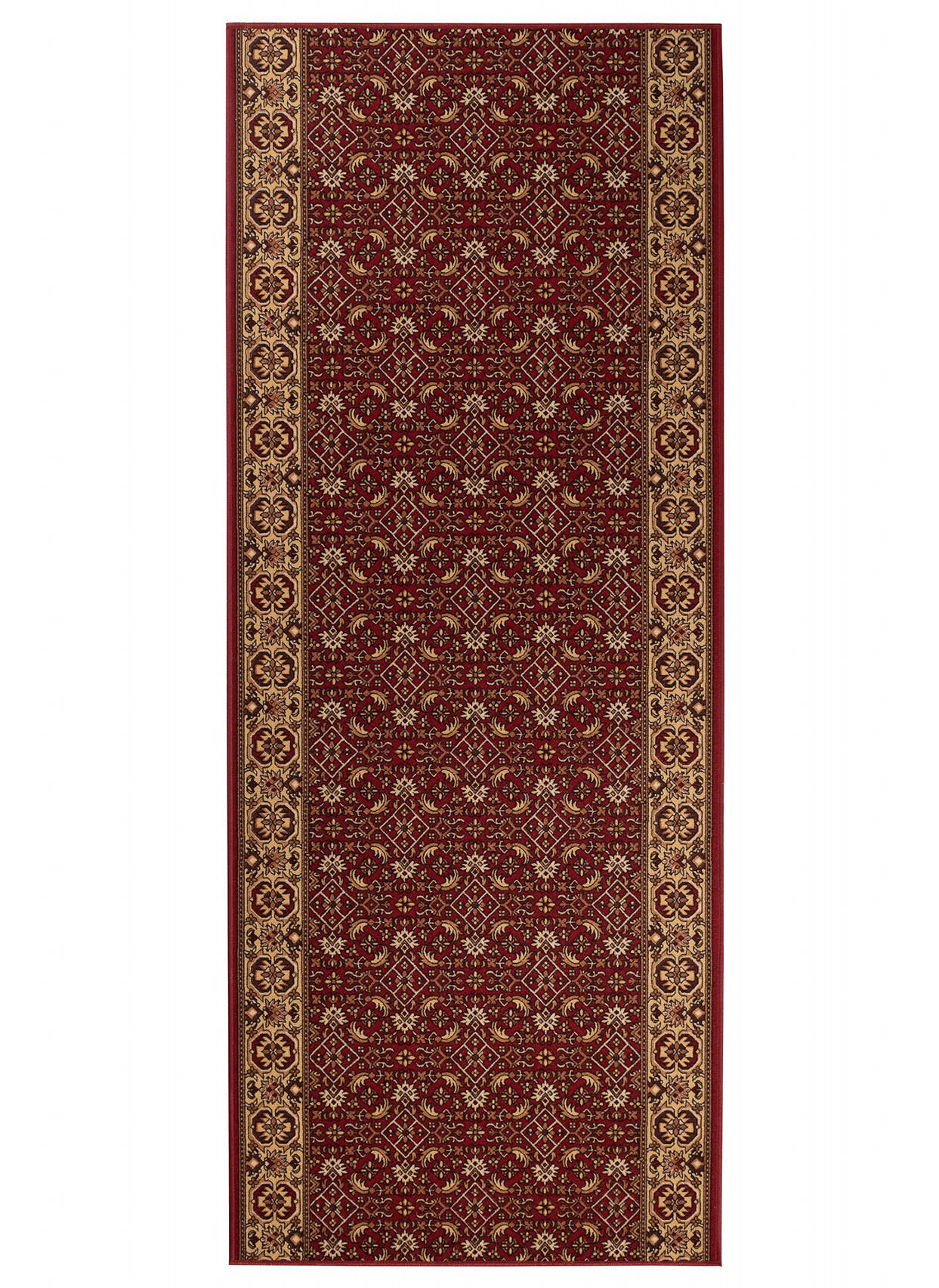 TEPPICHLÄUFER Anti-Rutsch Rot rutschfest Gummiunterlage 67/100 cm - Rot, Textil (67/100cm) - Tapiso