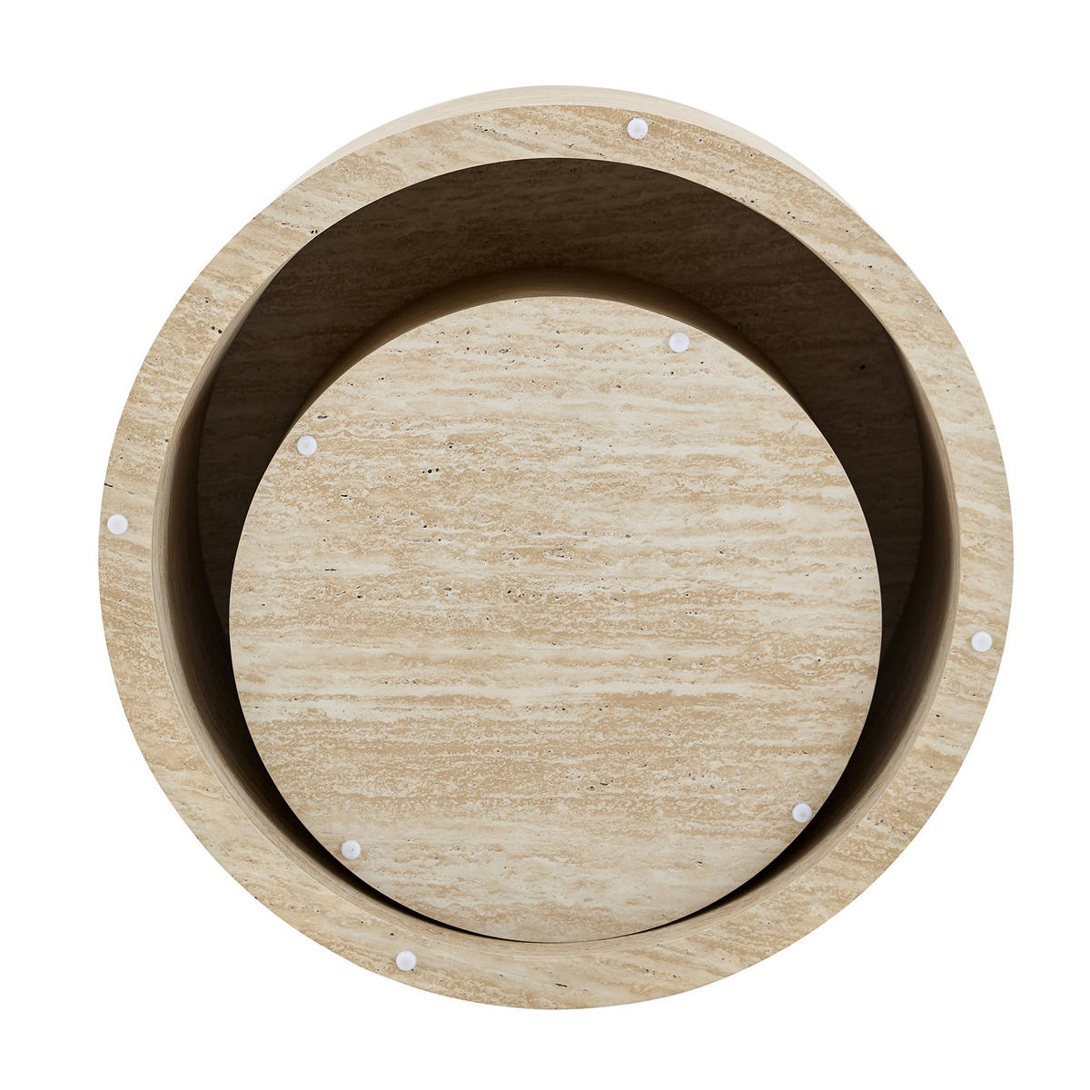 COUCHTISCH 2er-set Rund Holzoptik mit Stauraum & abnehmbarem Deckel - Naturfarben, Holzwerkstoff (62.8/62.8/35cm) - Urban Meuble