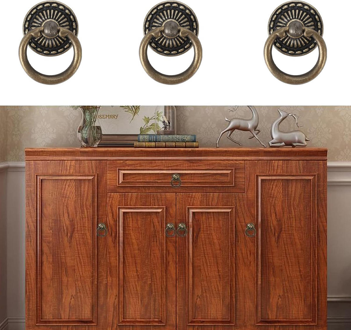 MÖBELGRIFF Bronze 6er-Set - Orange, Metall (3.5/1/4.8cm)