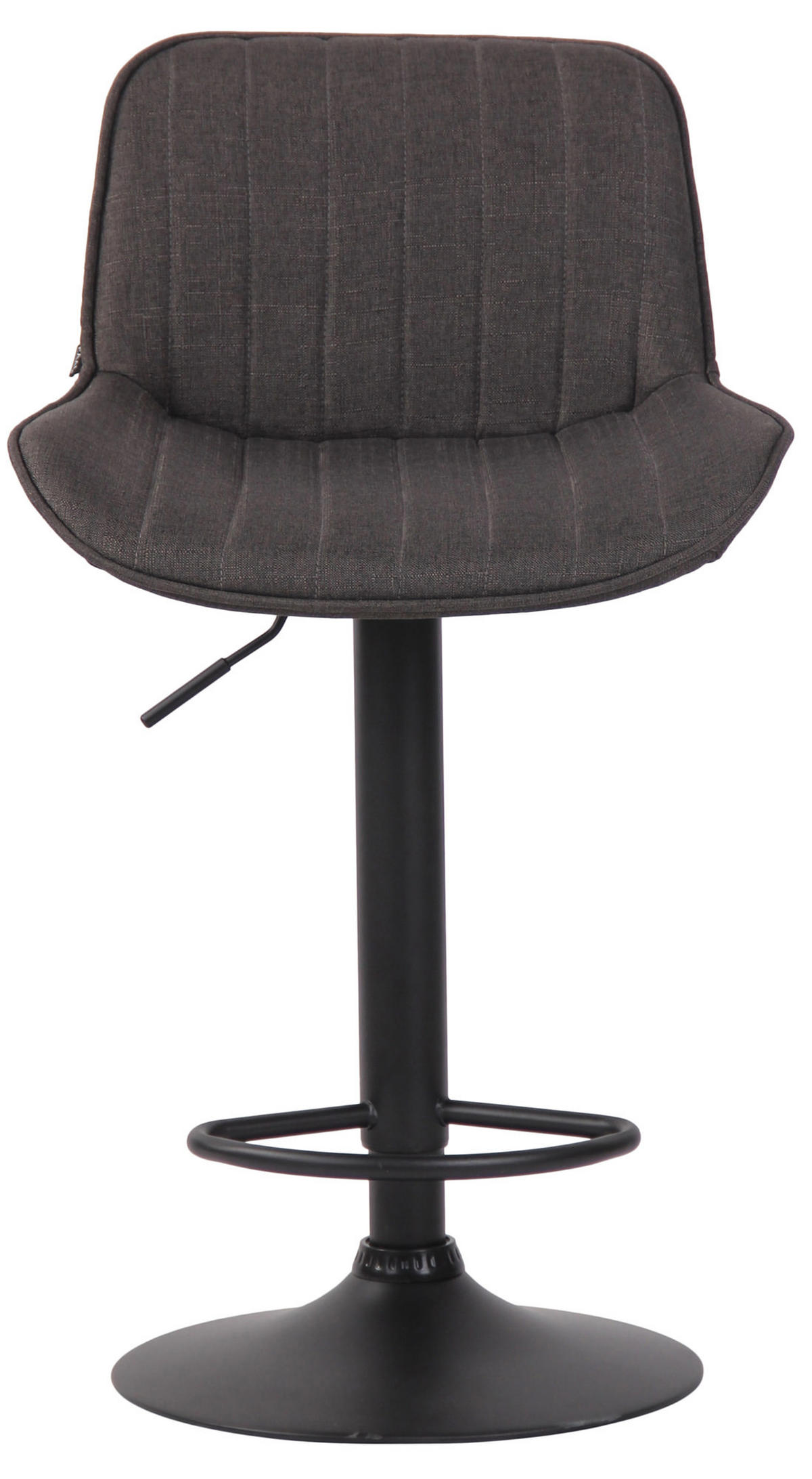 BARHOCKER Stoff dunkelgrau - Dunkelgrau/Schwarz, Textil/Metall (50/86/50cm) - CLP