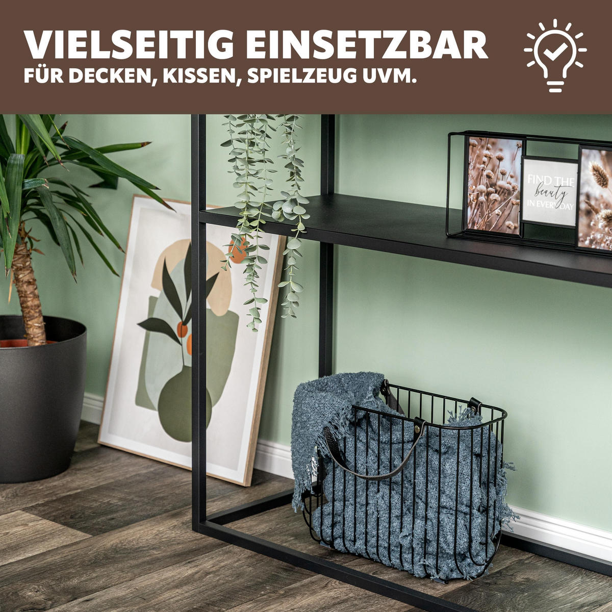 ZEITUNGSSTÄNDER, schwarz - Schwarz, Metall (36/26.5/15.5cm) - eluno