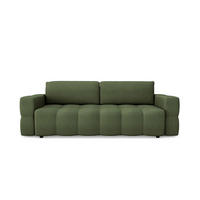 SCHLAFSOFA GERADE Rastergewebe Olivgrün 247.0 CENTIMETERScm - Olivgrün, Textil (247/90/102cm) - Sia Home