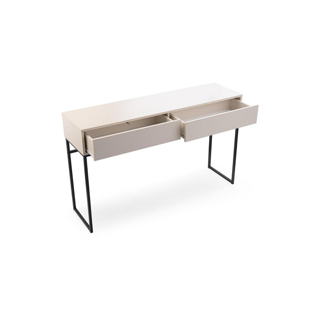 Thumbnail - Bettso Schminktisch, Beige, Holzwerkstoff, 2 Schubladen, 137x83x37 cm, Wohnzimmer, Wohnzimmertische, Konsolentische