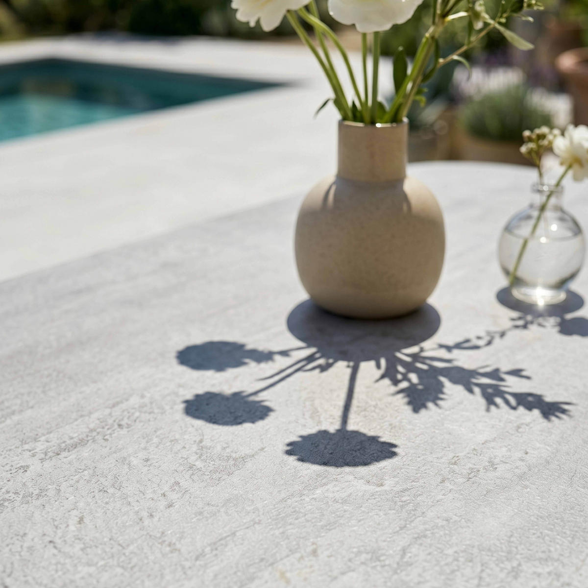 GARTENTISCH, Beige - Beige, Metall (213/90/75cm) - Oviala