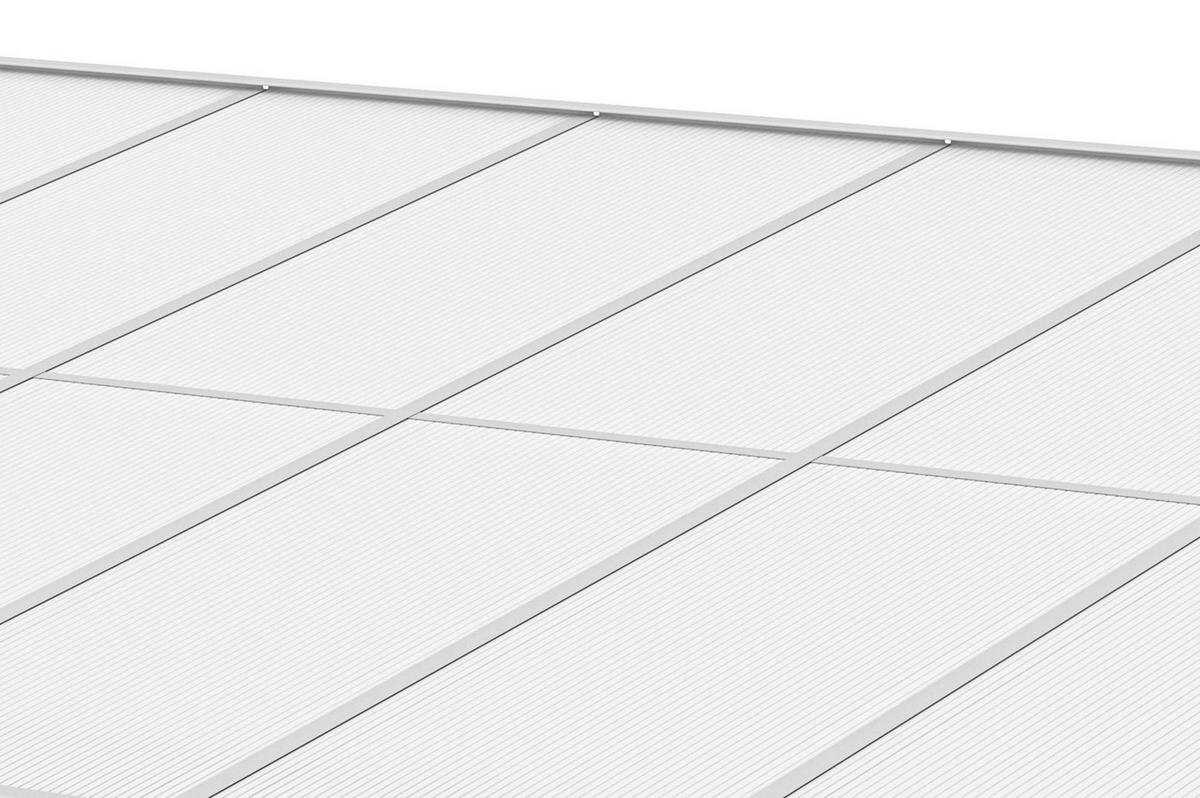 PERGOLA / CARPORT Kleo Weiß 5m x 3m - Weiß, Metall (495/270/300cm) - Cazeboo