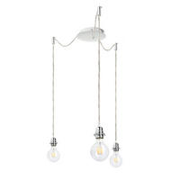 PENDELLEUCHTE KOMBIX 3 Chrom 45 W - Chromfarben, Metall (18/18/3cm) - Rendl