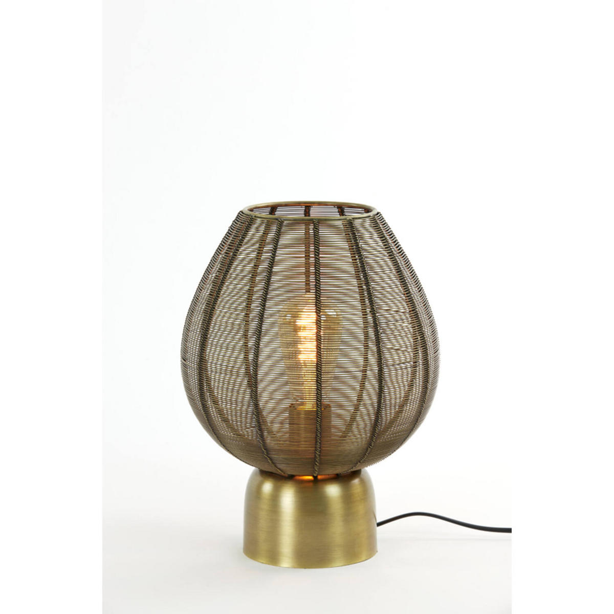 TISCHLAMPE Suneko Bronze Ø25/34 cm - Bronzefarben, Metall (25/25/34cm) - Light & Living