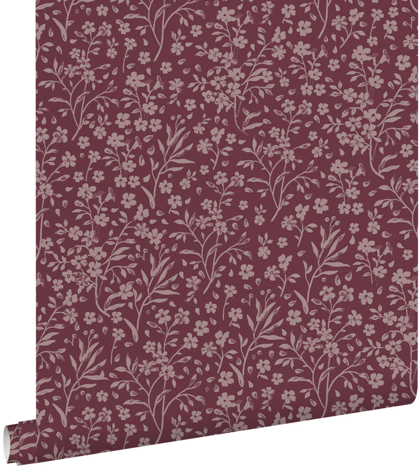 TAPETE Blumen 50 x 900 cm - Lila, Papier (50/0.1cm) - ESTAhome