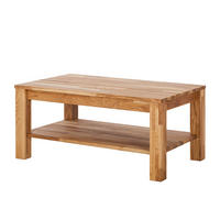 COUCHTISCH - Eiche massiv - Eichefarben, Holz (60/100/45cm) - home24