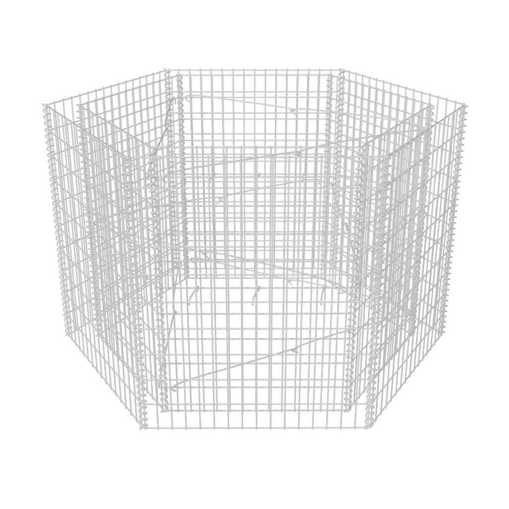 furnicato Sechseckiges Silber 140x100x160 cm