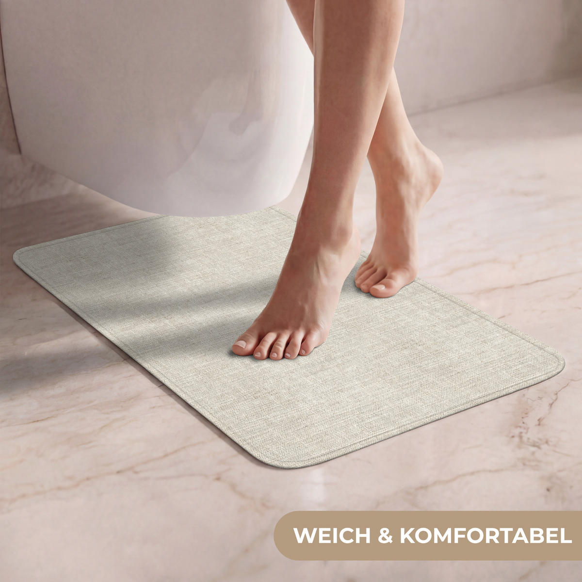 WC PŘEDLOŽKA Povlečení - Textura - Béžová 40x60 cm - béžová, textil/plast (40/1cm) - OnlyWow
