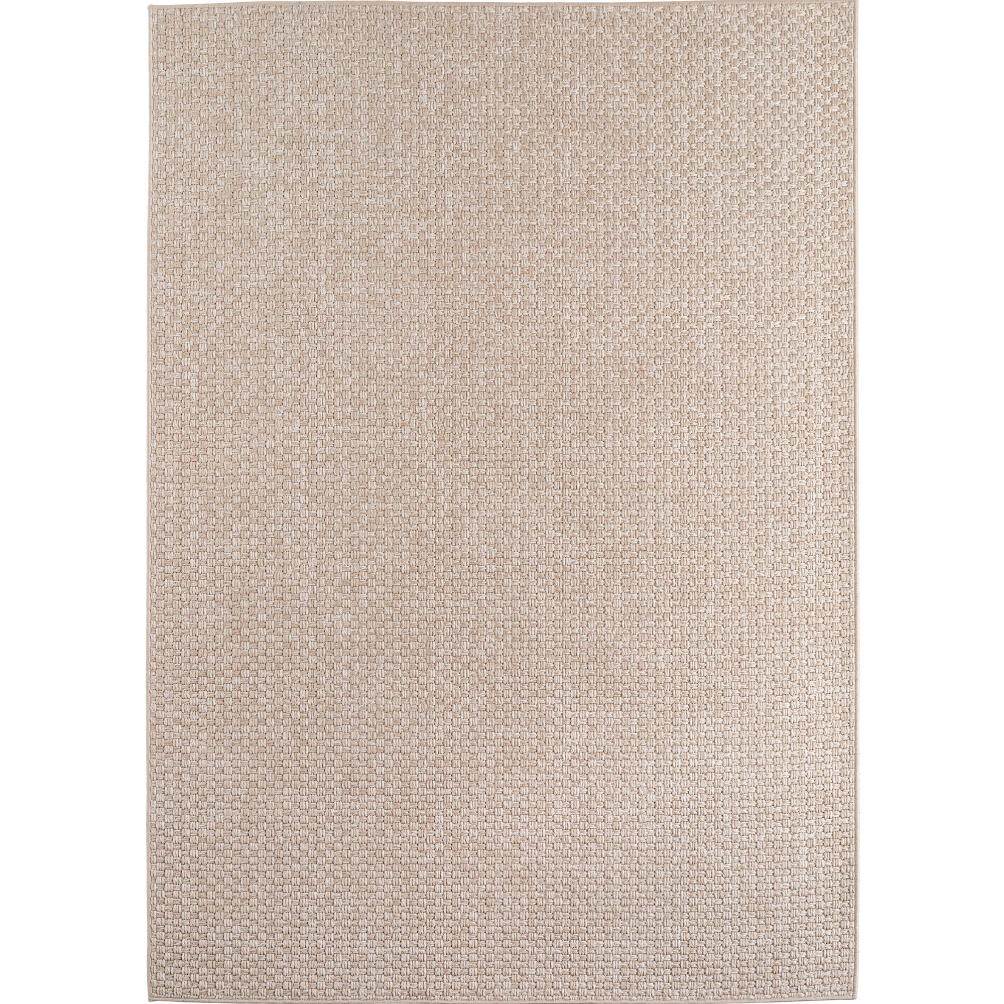 TEPPICH In-/Outdoor Flachgewebe Unifarben Polypropylen Balkon Beige Rechteckig 120x170 - Beige, Textil (120/170cm) - KADIMA DESIGN