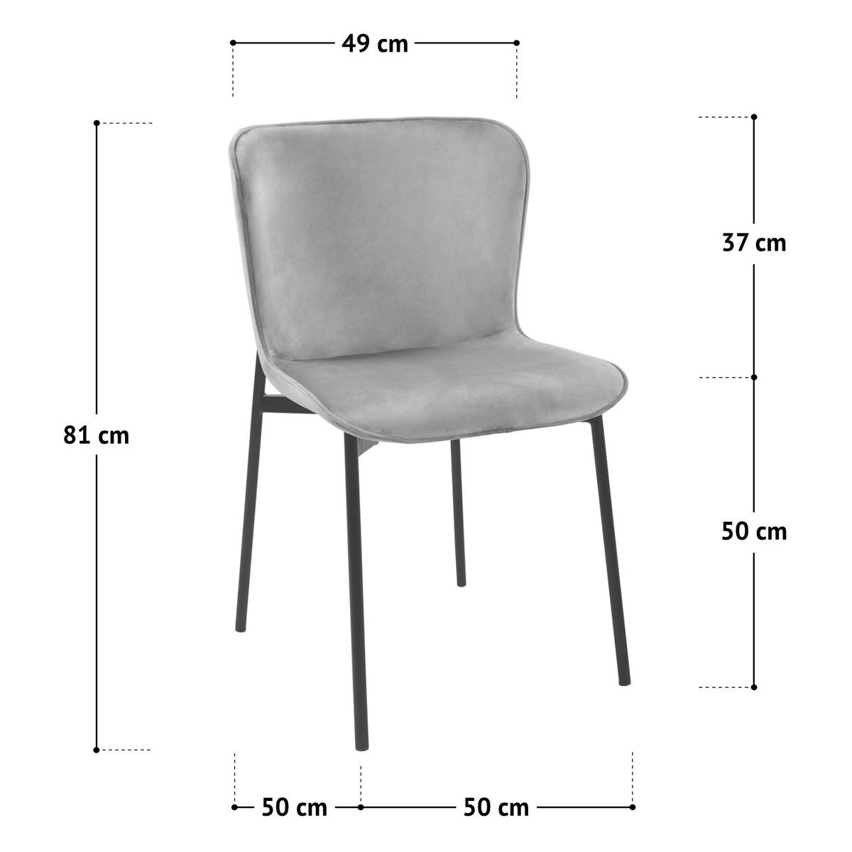 ESSZIMMERSTUHL MARY 2er Set - Smaragdgrün/Dunkelgrün, Textil/Metall (50/81/50cm) - SVITA