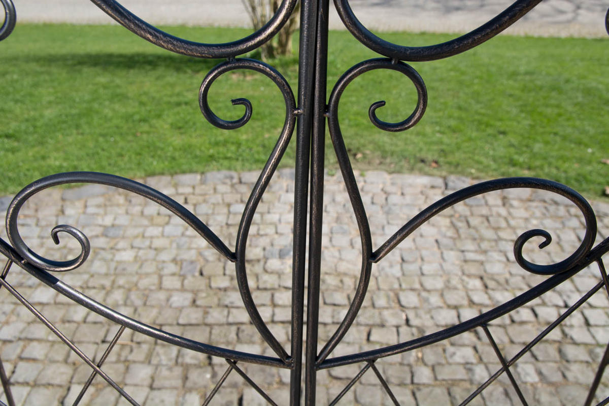 ROSENBOGEN Minden Tor 120x40x220cm Metall Bronze Rankhilfe - Bronzefarben, Metall (120/220/40cm) - DELUKE