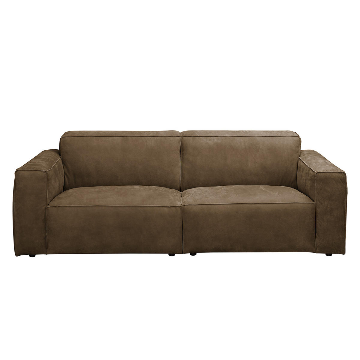 3-SITZER SOFA - Braun, Leder (240/75/96cm) - home24