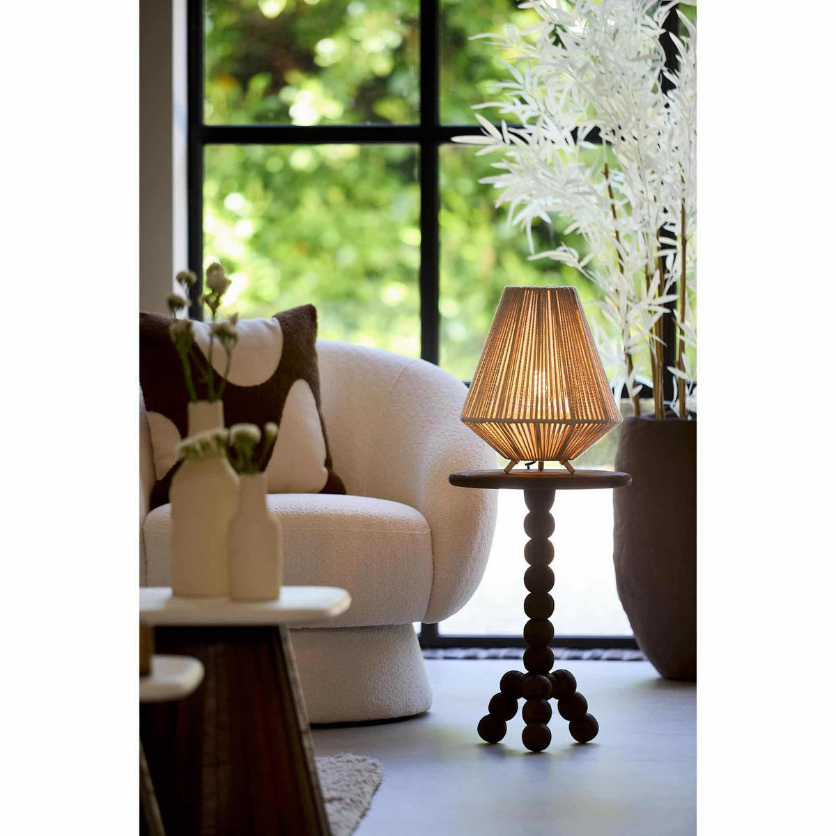 BEISTELLTISCH Veglio Braun 35/35/54 cm - Braun, Holz (35/35/54cm) - Light & Living