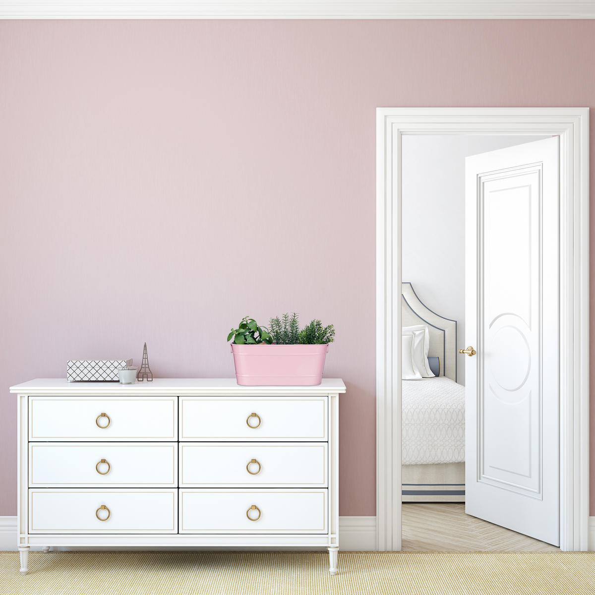 BLUMENKASTEN - Creme, Metall (38/16/19cm) - Relaxdays