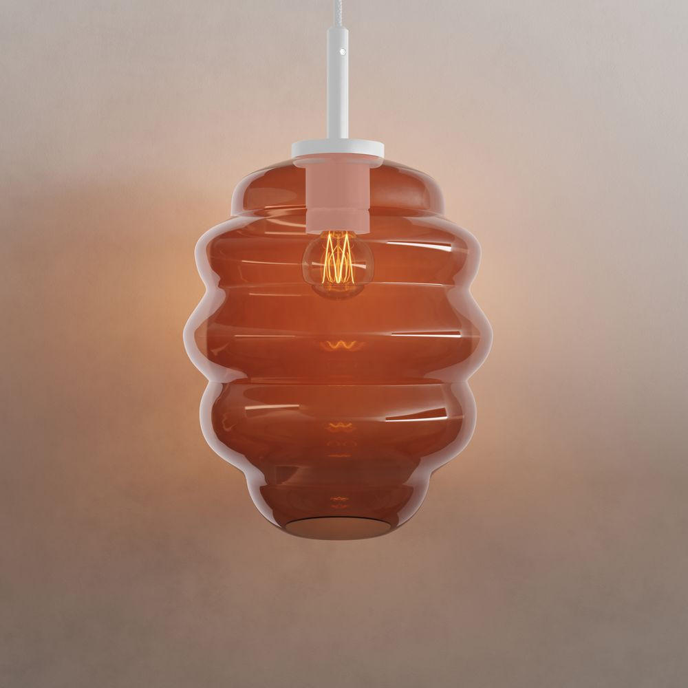 GALERIELEUCHTE Echos Braun Ø 25cm - Braun, Glas (25/25/28cm) - s.luce