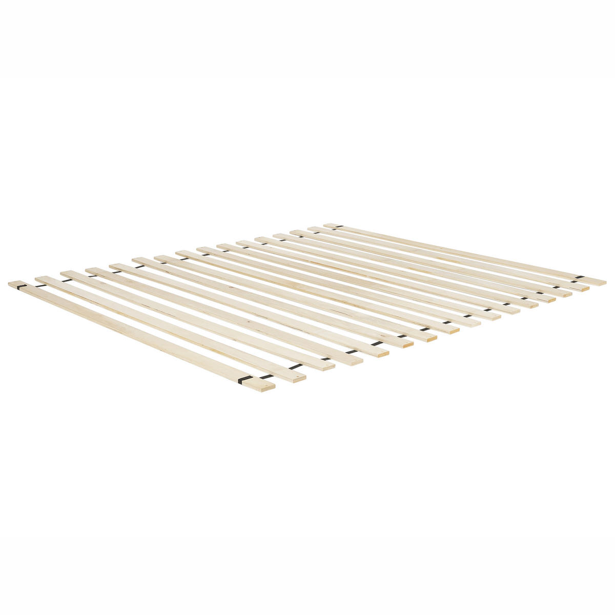 BETT mit Lattenrost 180/200 cm Hellbeige Valognes - Beige/Schwarz, Textil (180/200cm) - Beliani